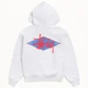 basic diamond ash heather zip hoodie