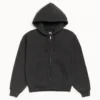 basic diamond black hoodie