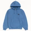 basic stüssy blue hoodie