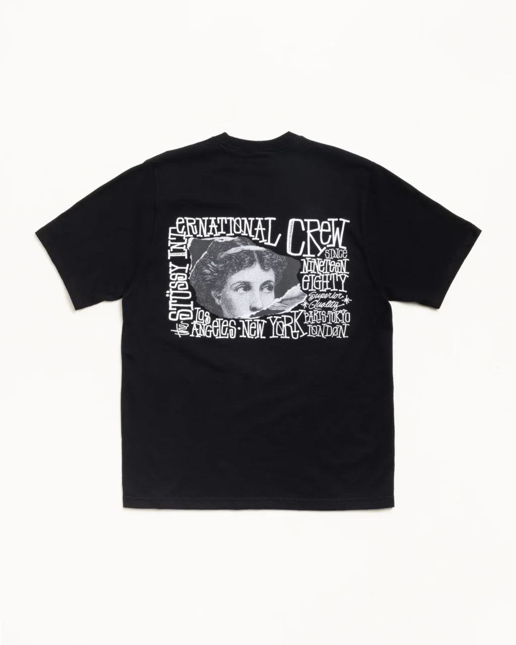 stussy victoria black tee