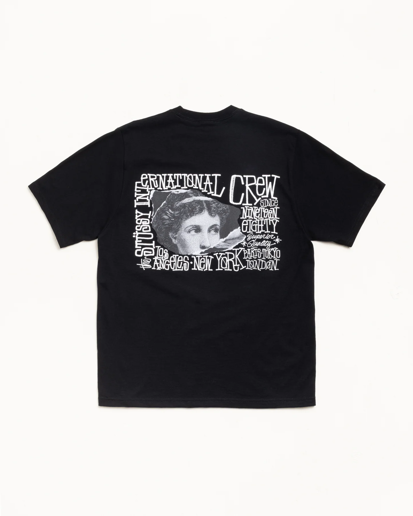 stussy victoria black tee