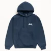 stussy victoria navy hoodie