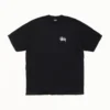 BASIC STÜSSY Black T-Shirt PIGMENT DYED