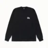 BASIC STÜSSY Long Sleeves Black TEE