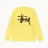 BASIC STÜSSY Long Sleeves Lemon T-Shirt