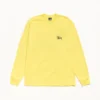 BASIC STÜSSY Long Sleeves Lemon TEE