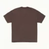 GARMENT DYED SS BROWN T-SHIRT