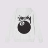 Stussy 8 Ball Hoodie Ash Heather Back