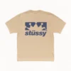Stussy BOX CROWN Khaki T-Shirt
