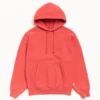 stussy red fleece hoodie