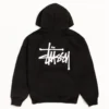 Basic Stussy Zip Up Hoodie Back