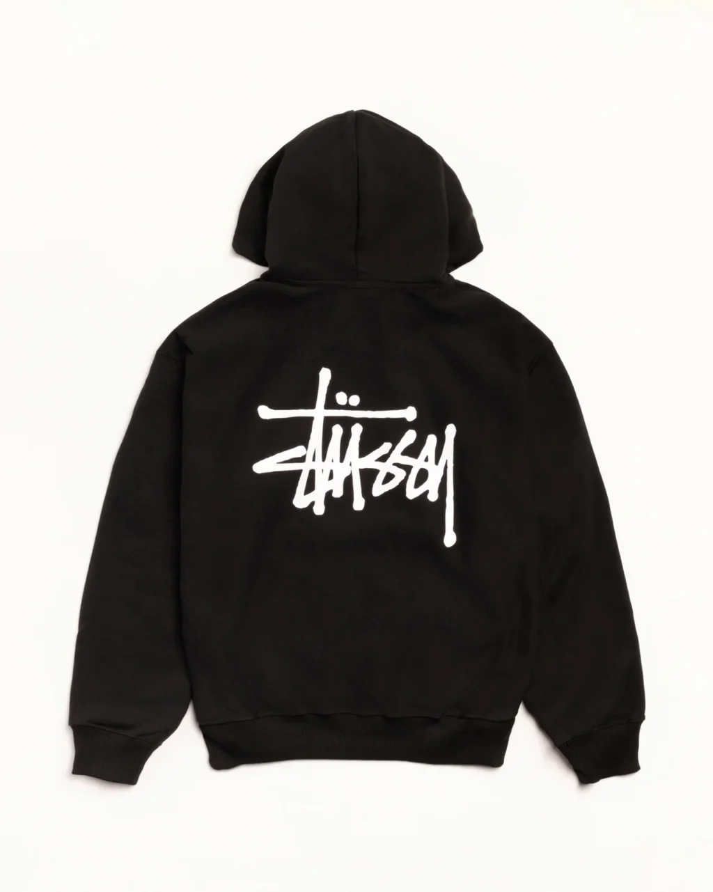 Basic Stussy Zip Up Hoodie Back