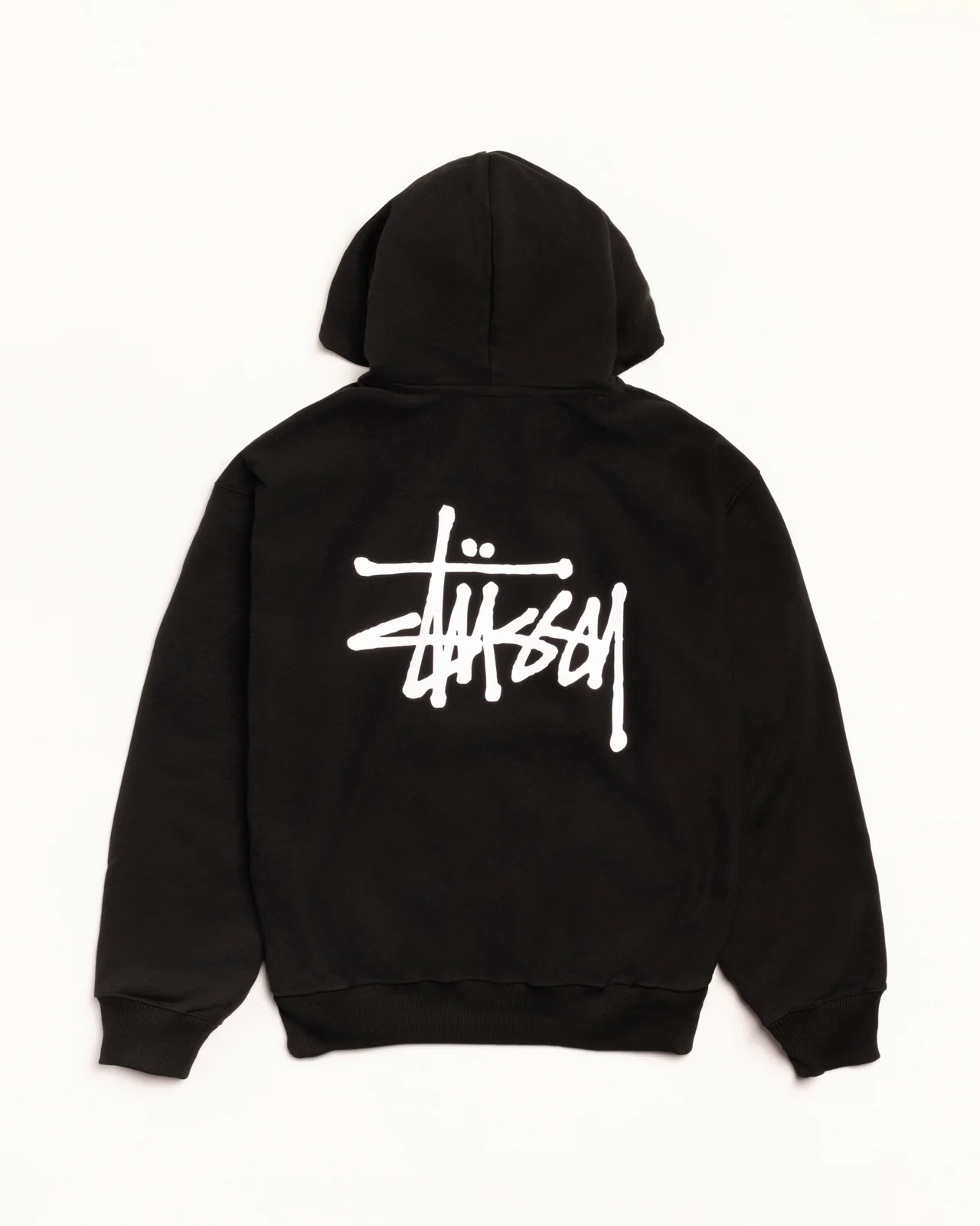 Basic Stussy Zip Up Hoodie Back