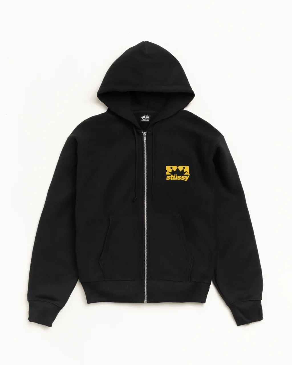 Box Crown Stussy Zip Up Hoodie Front