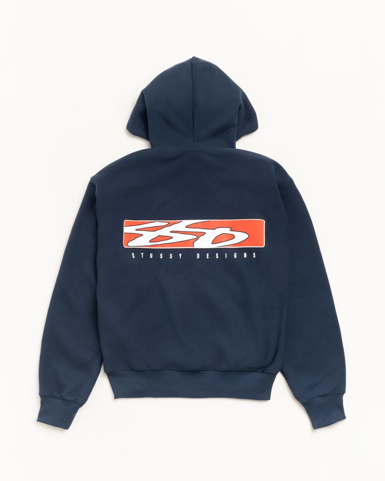 S Box Stussy Zip Up Hoodie Navy