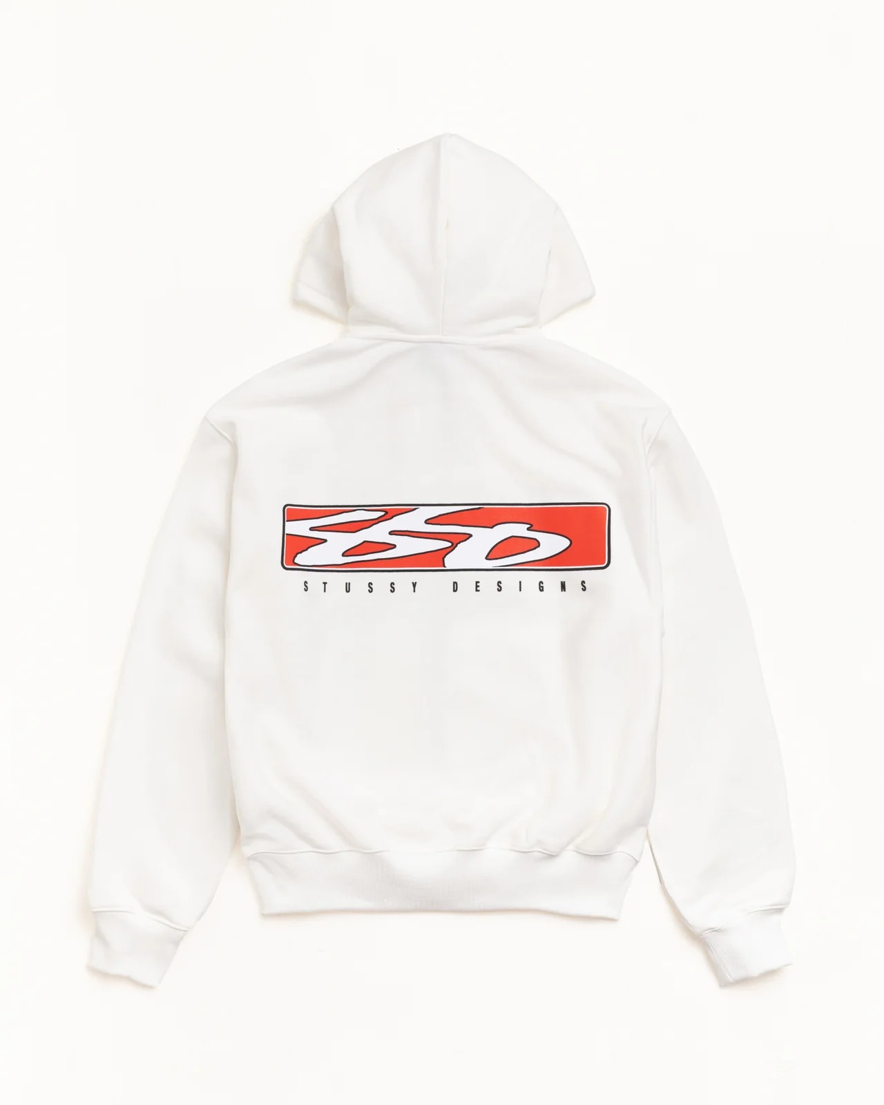 S Box Stussy Zip Up Hoodie White