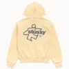 Surf Size Stussy Zip Up Hoodie Yellow