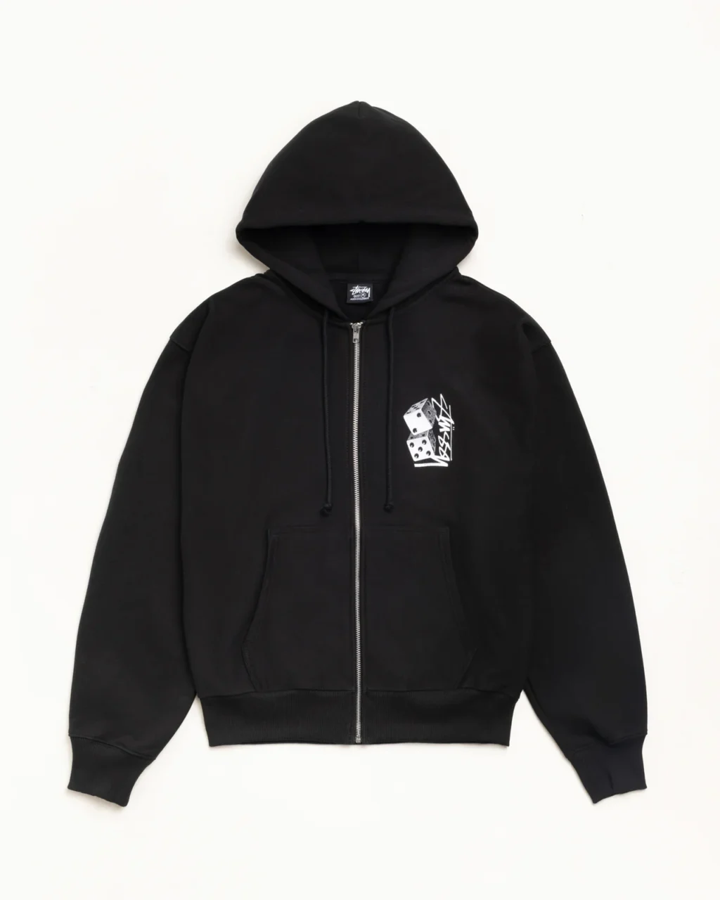 Tall Dice Stussy Zip Up Hoodie Front