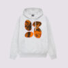Stussy David Carson Vespa Hoodie Front Ash Heather